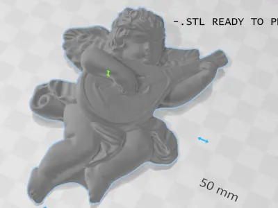 ANGEL FIGURE Low-poly 3D model