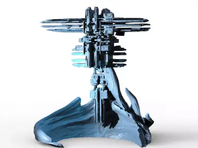 Ice Storm Planet Towers 2 3D model