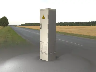 Electrical Distribution Cabinet 89 Low-poly 3D model