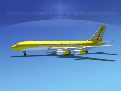 Boeing 707 Super Cargo 3D model