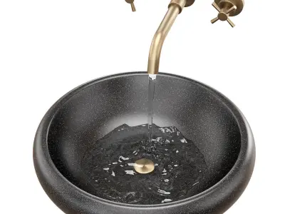 Ronda black sink 3D model