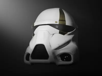 Star Wars Darth Trooper Helmet Low-poly 3D model