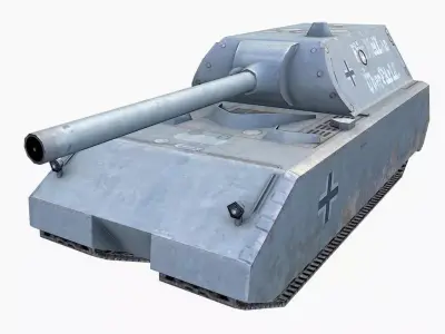 WW2 Maus Tank Free low-poly 3D model