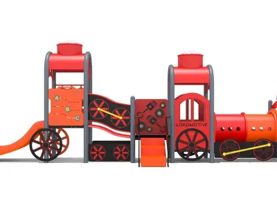 Train Playground Free 3D model