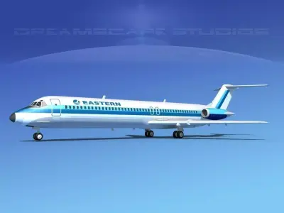 Douglas DC-9-50 Eastern 1 3D model