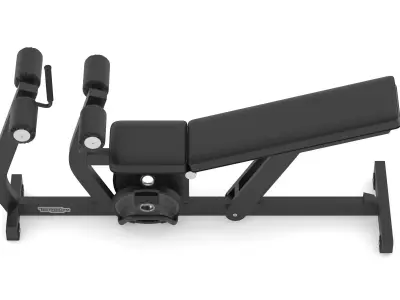 Technogym Bench Adjustable Decline AB Crunch Pure 3D model