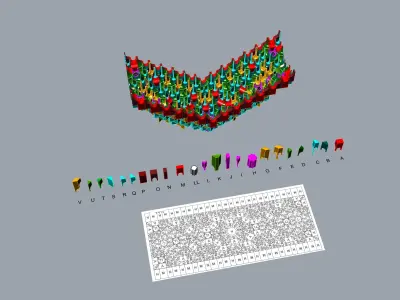 muqarnas parts and sample 3D model
