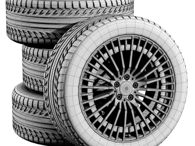 Mercedes wheels 3D model
