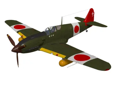 Kawasaki Ki61 hien otsu  tony 3D model