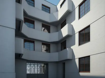 Apartment Building 05 3D model