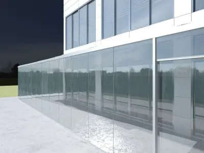 Hospital and Industrial Factory Building Exterior high quality 3D model