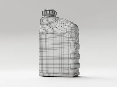 2 Stroke Motor Oil Bottle Free low-poly 3D model