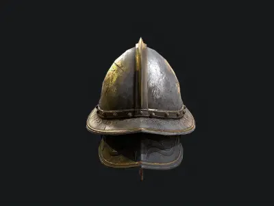 Helmet Conqueror Low-poly 3D model