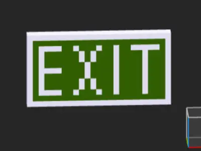Exit sing Free 3D model
