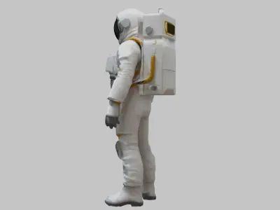 Low Poly AStronaut Low-poly 3D model