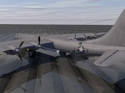 Convair XB-36 Peacemaker 3D model