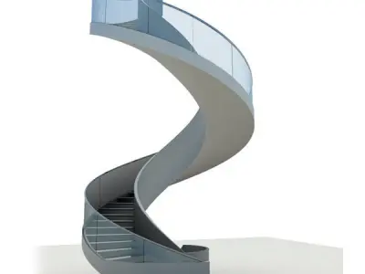 Spiral Stair Case 3D model