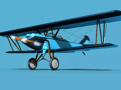 Travelair 2000 V01 3D model