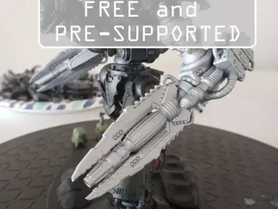 Free Suturus Pattern LasWeapon For Questing Mechs And Knights Free 3D print model