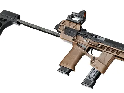 FLUX DEFENSE RAIDER X Low-poly 3D model