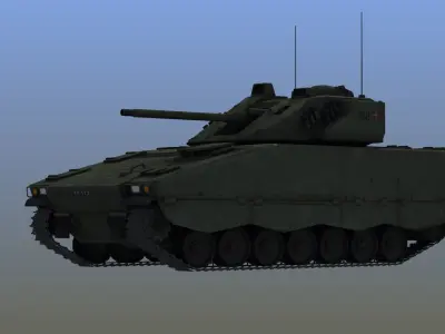 CV 90 Armored Personel Carrier 3D model