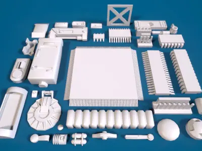 Greeblie Kitbash Set 2 3D model