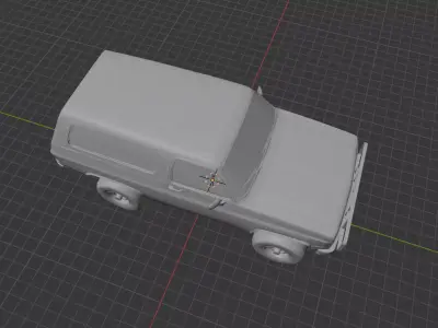 1986 Chevrolet M1009 CUCV - Military Tactical 4x4  3D print model