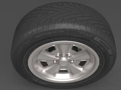 Realistic Wheel Tire 10 3D model