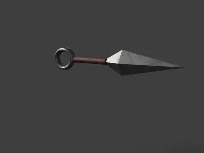 kunai Free low-poly 3D model