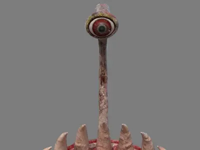 Under Water Monster PBR Low-Poly Game Ready 3D Model Low-poly 3D model