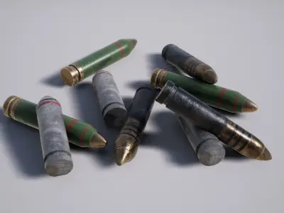 Military Bombshells Low-poly 3D model