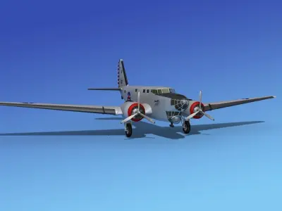 Douglas B-18A Bolo V01 3D model
