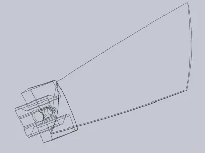 Turbine Blade Desk Model 3D print model