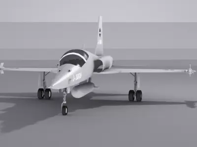 Northrop F-5 Low-poly 3D model