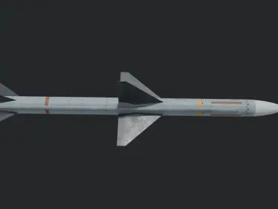 AIM-7 Sparrow missile 3D model