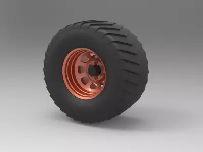 Wheel from Pulling truck 3D model