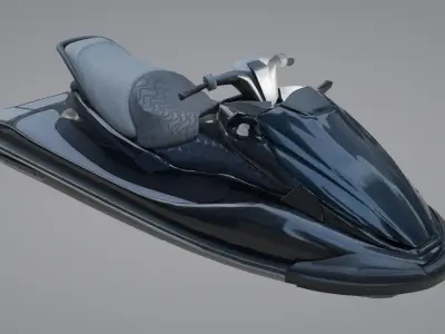 Jetski jet ski Low-poly 3D model