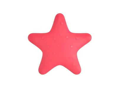 Starfish star shaped toy 3D model