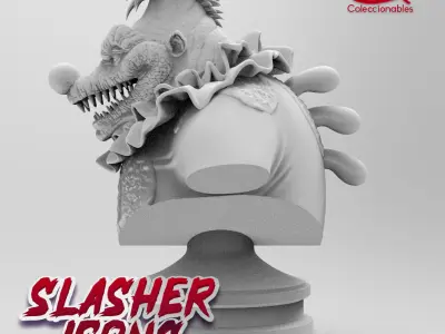 Killer Klowns from Outerspace -  King Clown bust - Slasher Icons 3D print model purchase