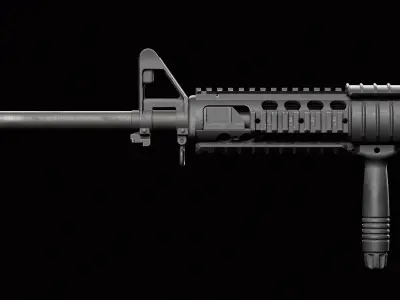 M16A4 Low-poly 3D model