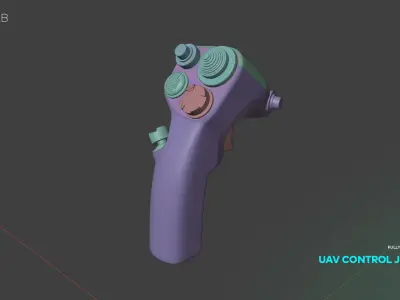  UAV Control Joystick Precision for Drone Operations Free 3D model