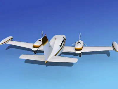 Cessna 421 Golden Eagle V14 3D model