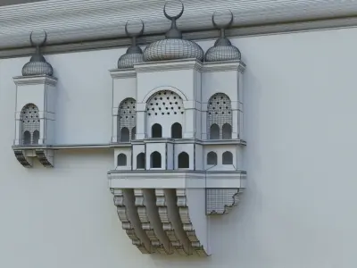 Bird Cage 1 Low-poly 3D model