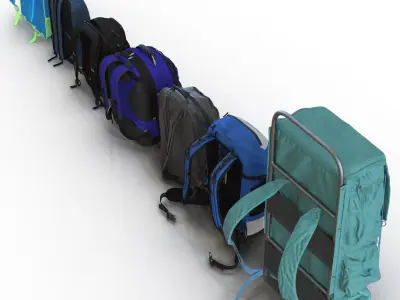 Backpacks 3D Models Collection 3 3D model