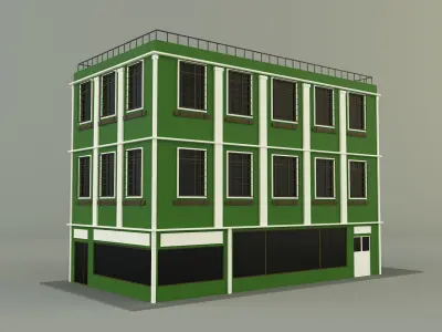 green building 65 3D model