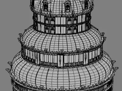 Fantasy tower 3D model