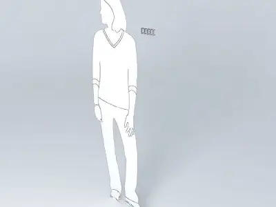 switch woman Free 3D model