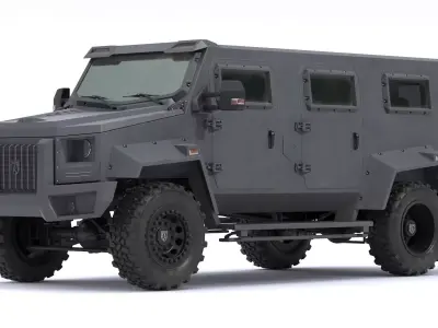 Alpine Condor Armored Luxury Tactical SUV 3D model