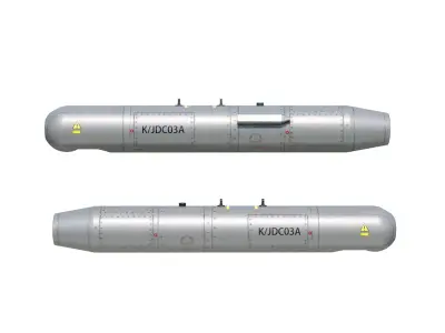 KJDC03A Targeting Pod of Chinese Military Jet Low-poly 3D model