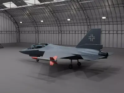 EADS Mako HEAT - The HIGH ENERGY ADVANCED TRAINER Low-poly 3D model